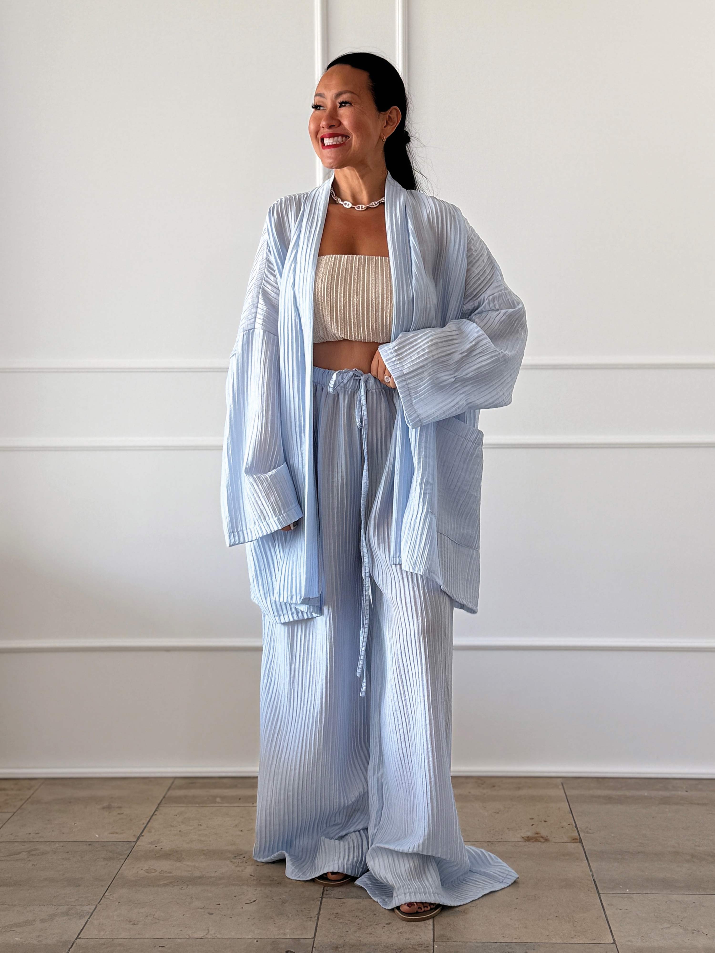 Wickel Kimono Jacke - NOA - Blue Harmony Wickel Kimono Jacke - NOA - Blue Harmony