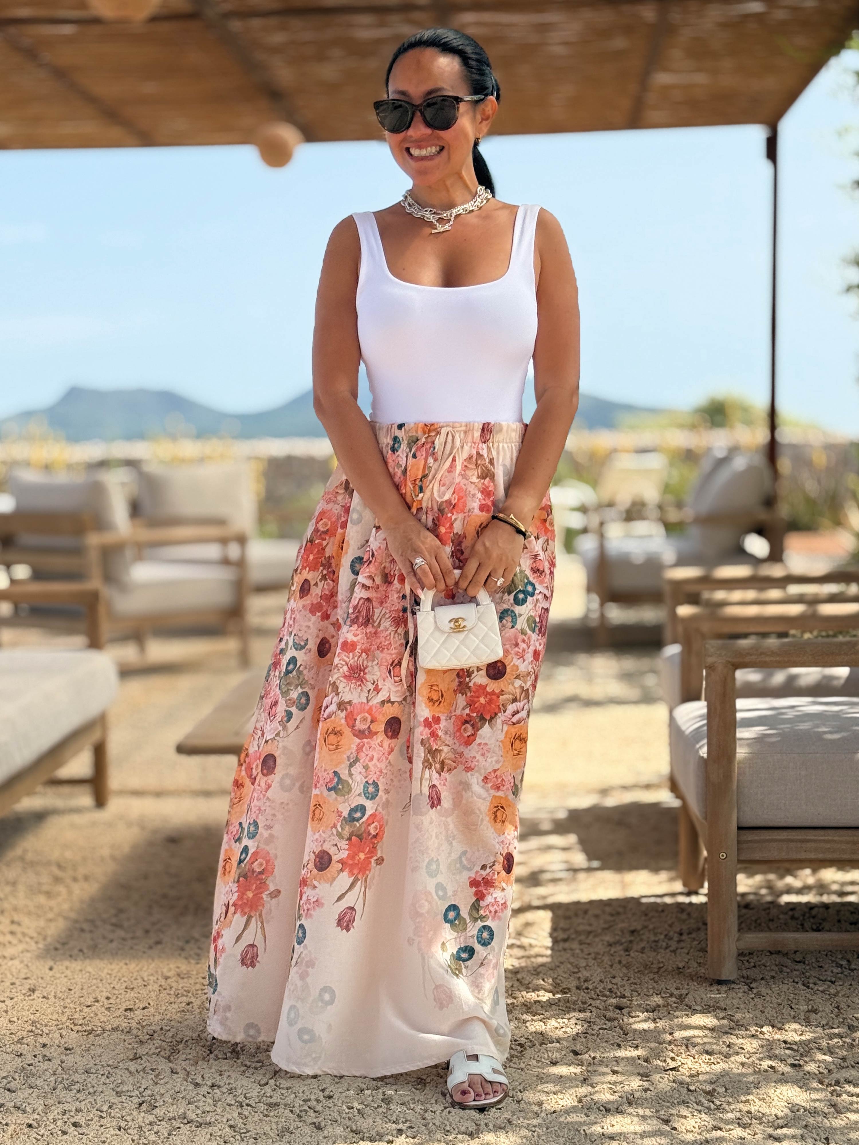 Oversize Cotton Rock - MILLE FLEURS - Creme