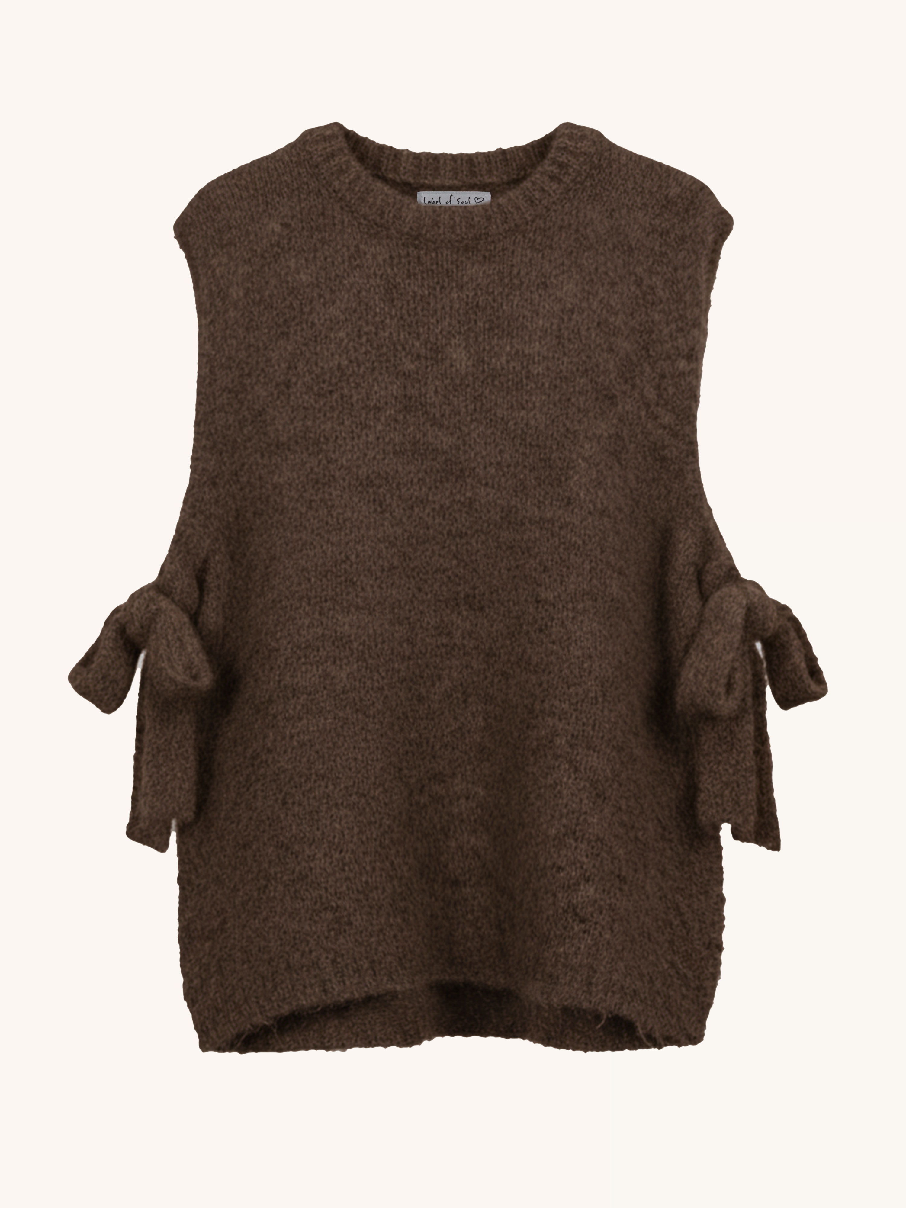 Pullunder mit Alpakawollanteil - Schoko