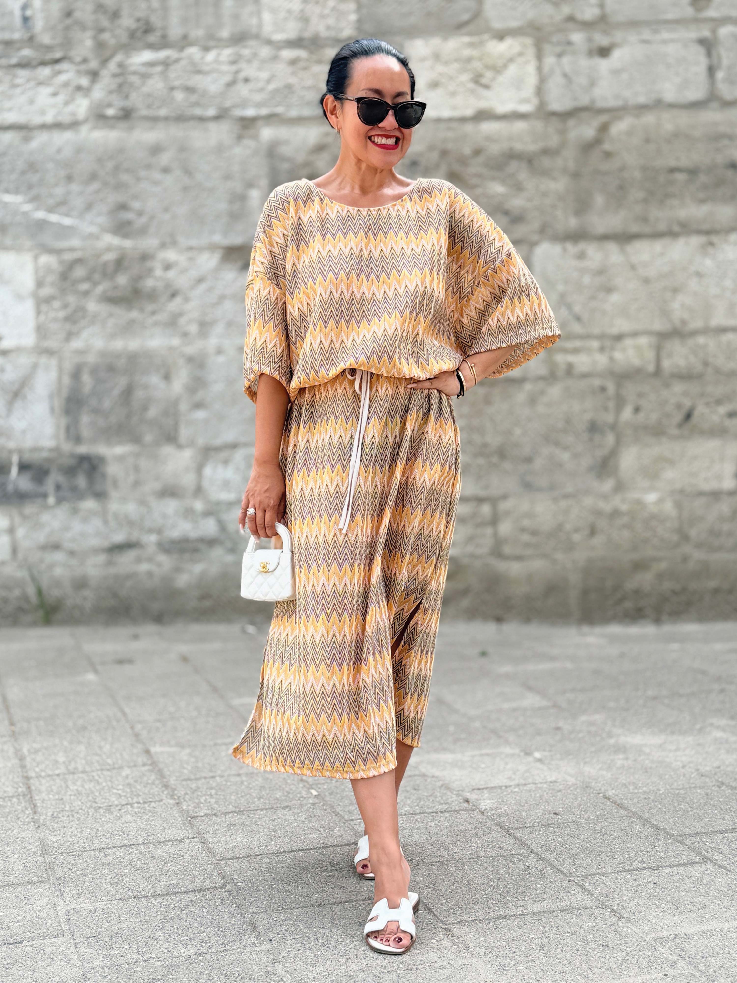 Kurzarm Kleid - IBIZA BREEZE - Honey Kurzarm Kleid - IBIZA BREEZE - Honey