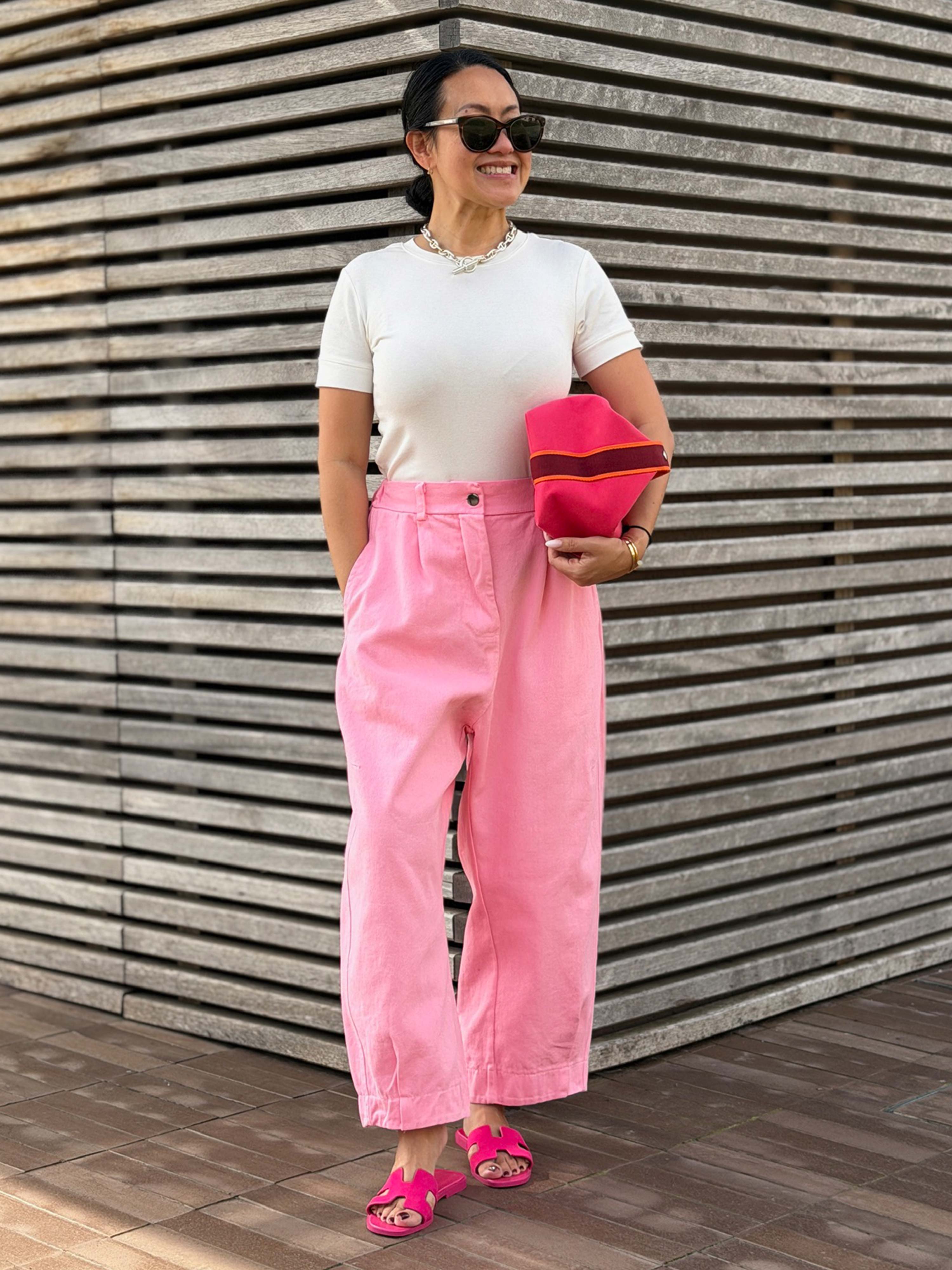 Balloon Jeans Hose - Pink - L