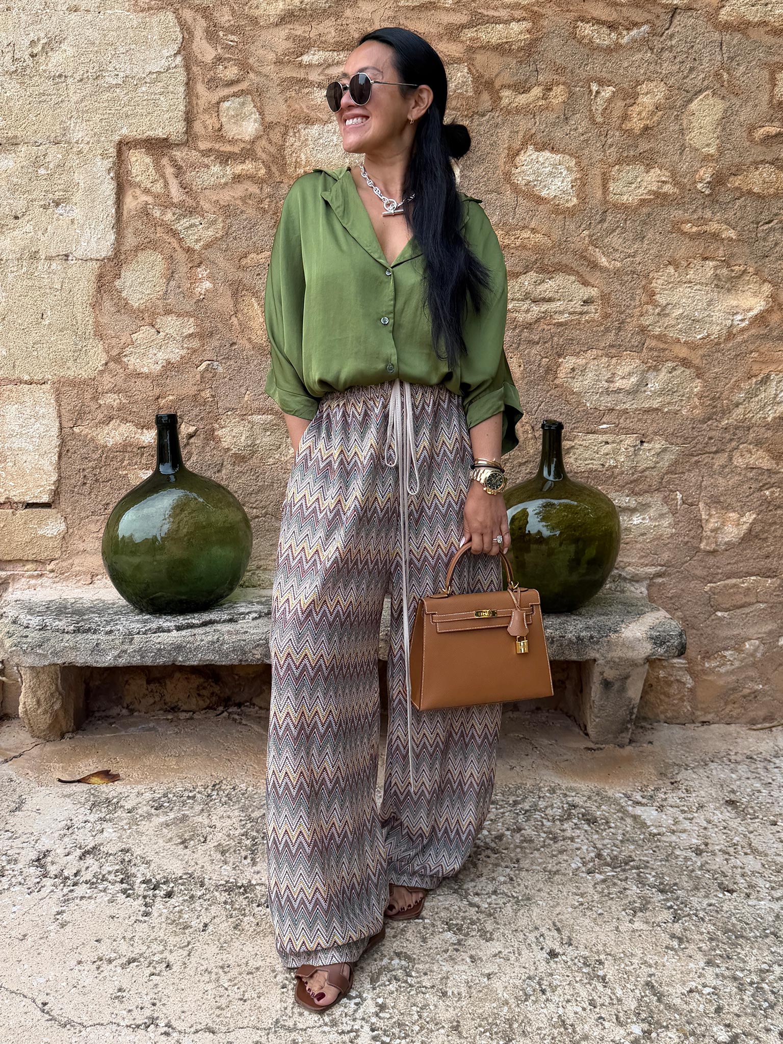 Palazzo Oversize Hose - IBIZA BREEZE - Matchalino