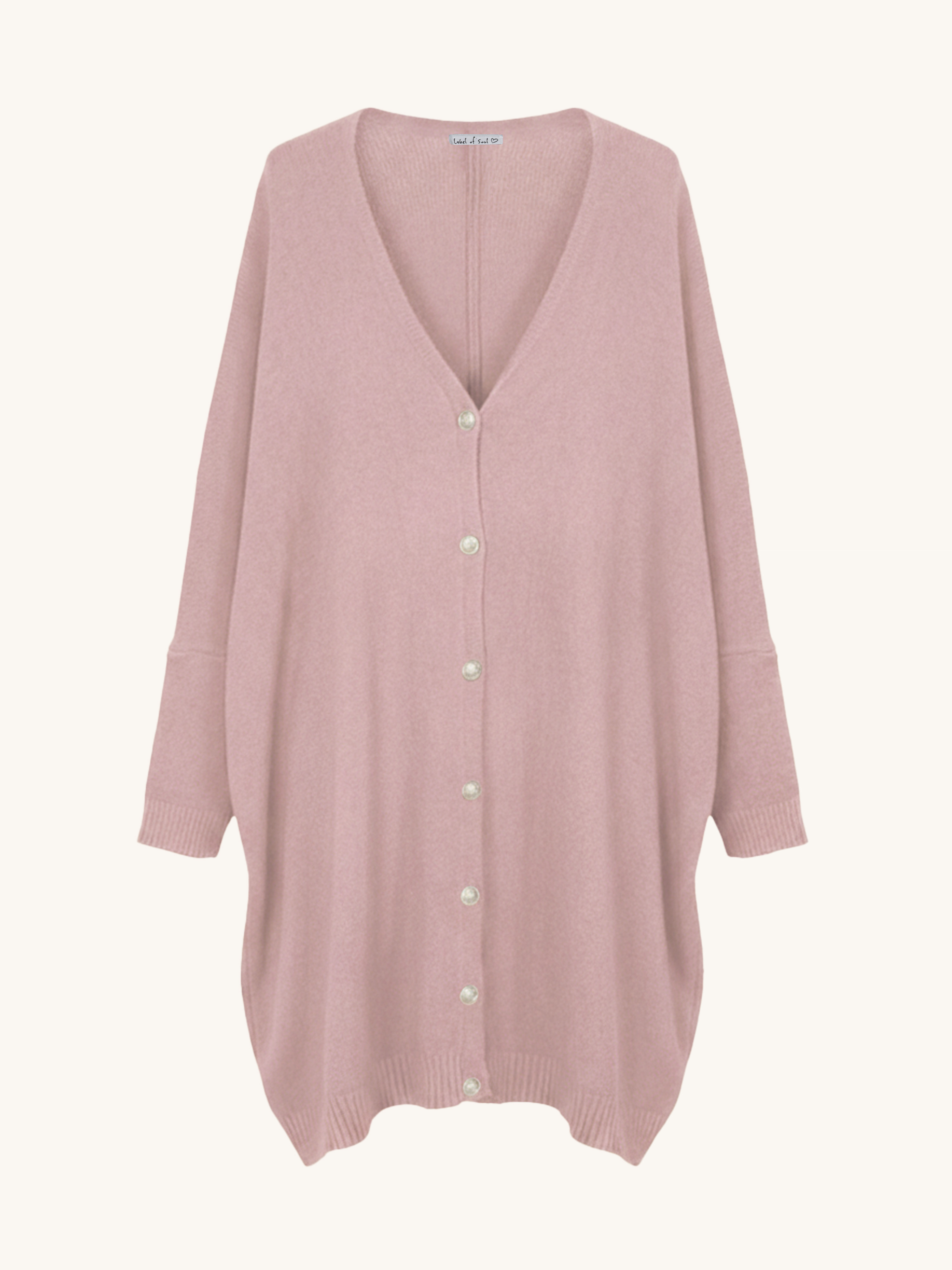 Oversize Viskose Cardigan TALL - Blush Oversize Viskose Cardigan TALL - Blush
