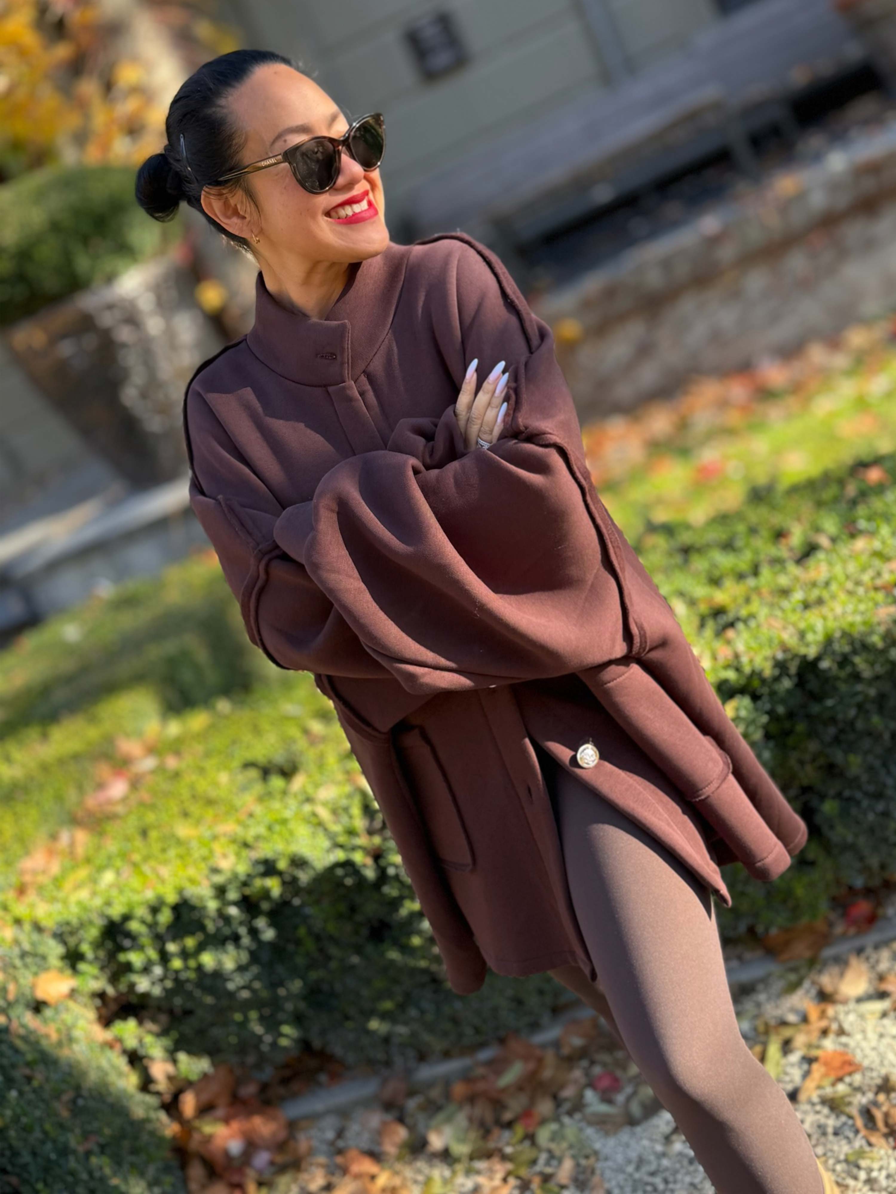 Oversize SOFT Cardigan Jacke - Schoko