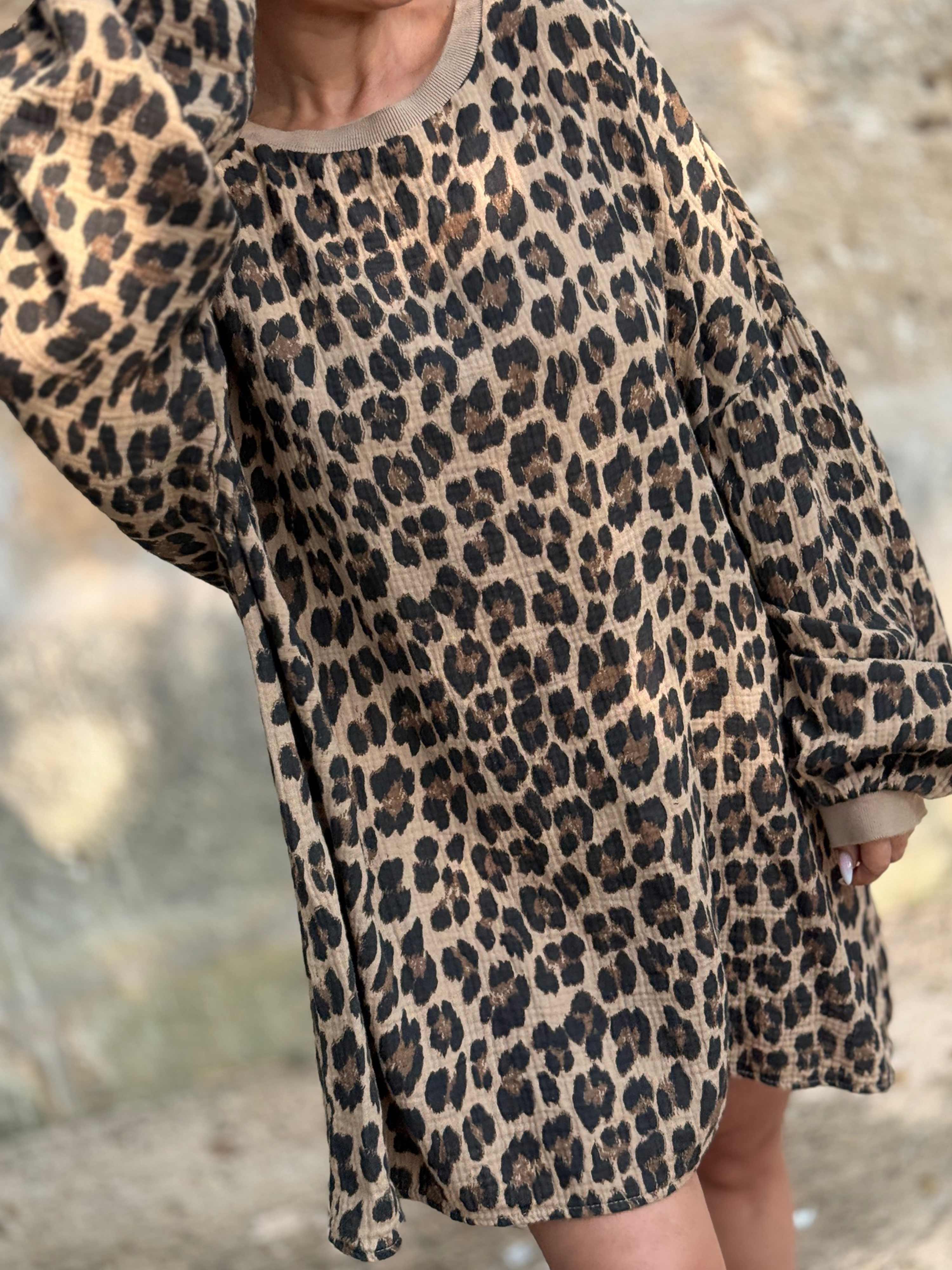 Musselin Oversize Sweatshirt - Leo Camel Musselin Oversize Sweatshirt - Leo Camel