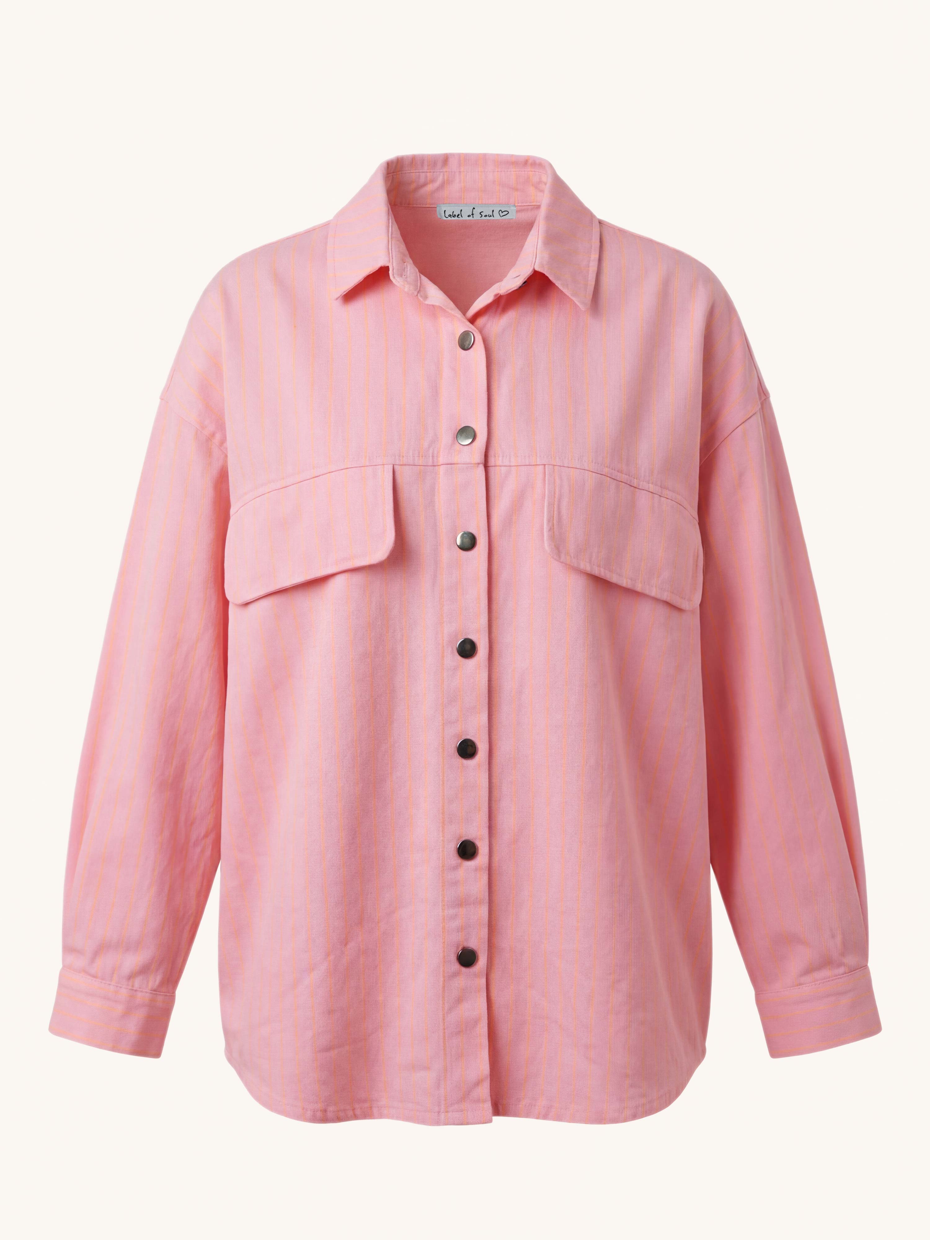 Denim Overshirt Jacke - STRIPES Lollipop