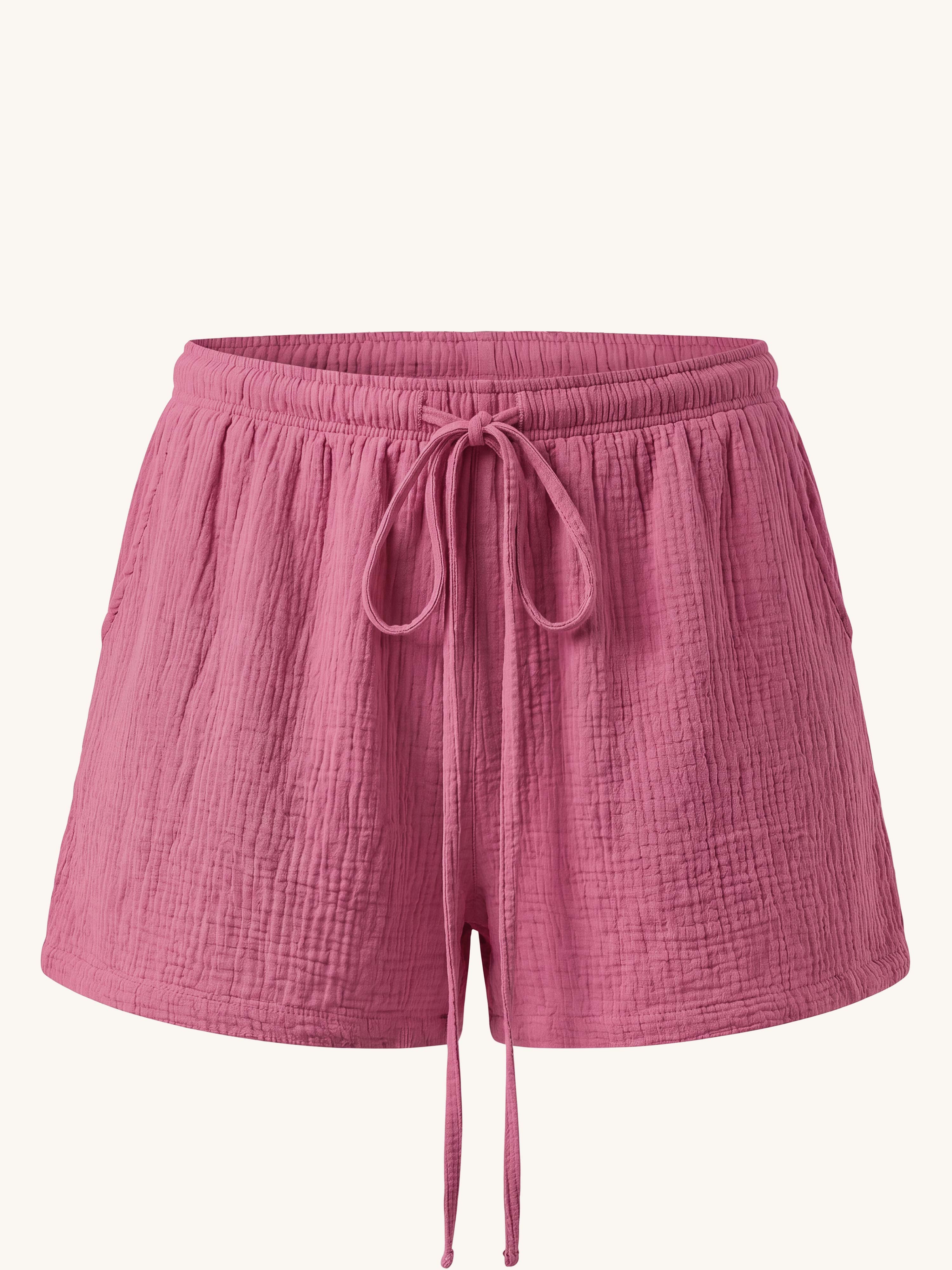 Musselin Bermuda Shorts - SUMMER BREEZE - Beere