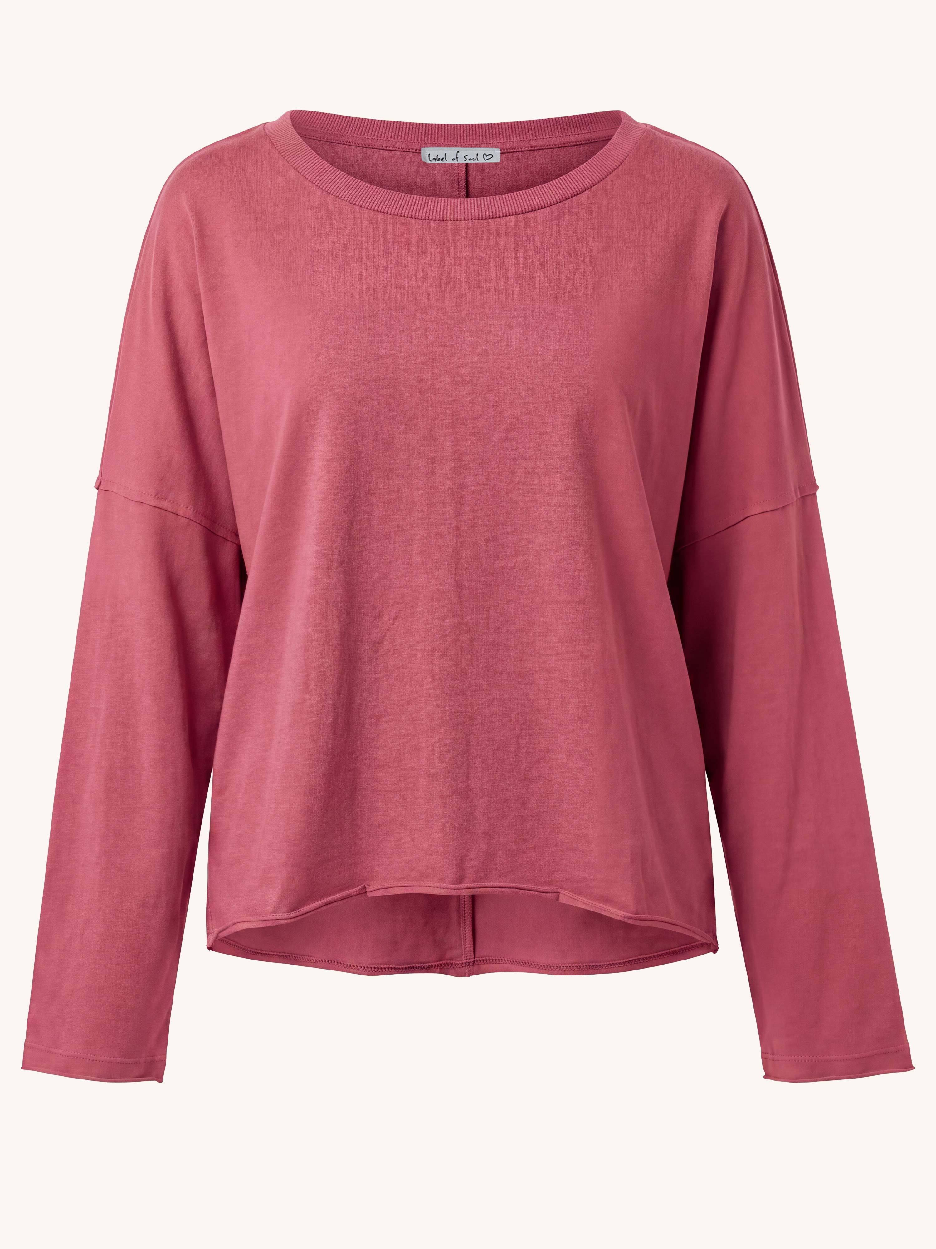 Basic Oversize Loungewear Shirt - Berry