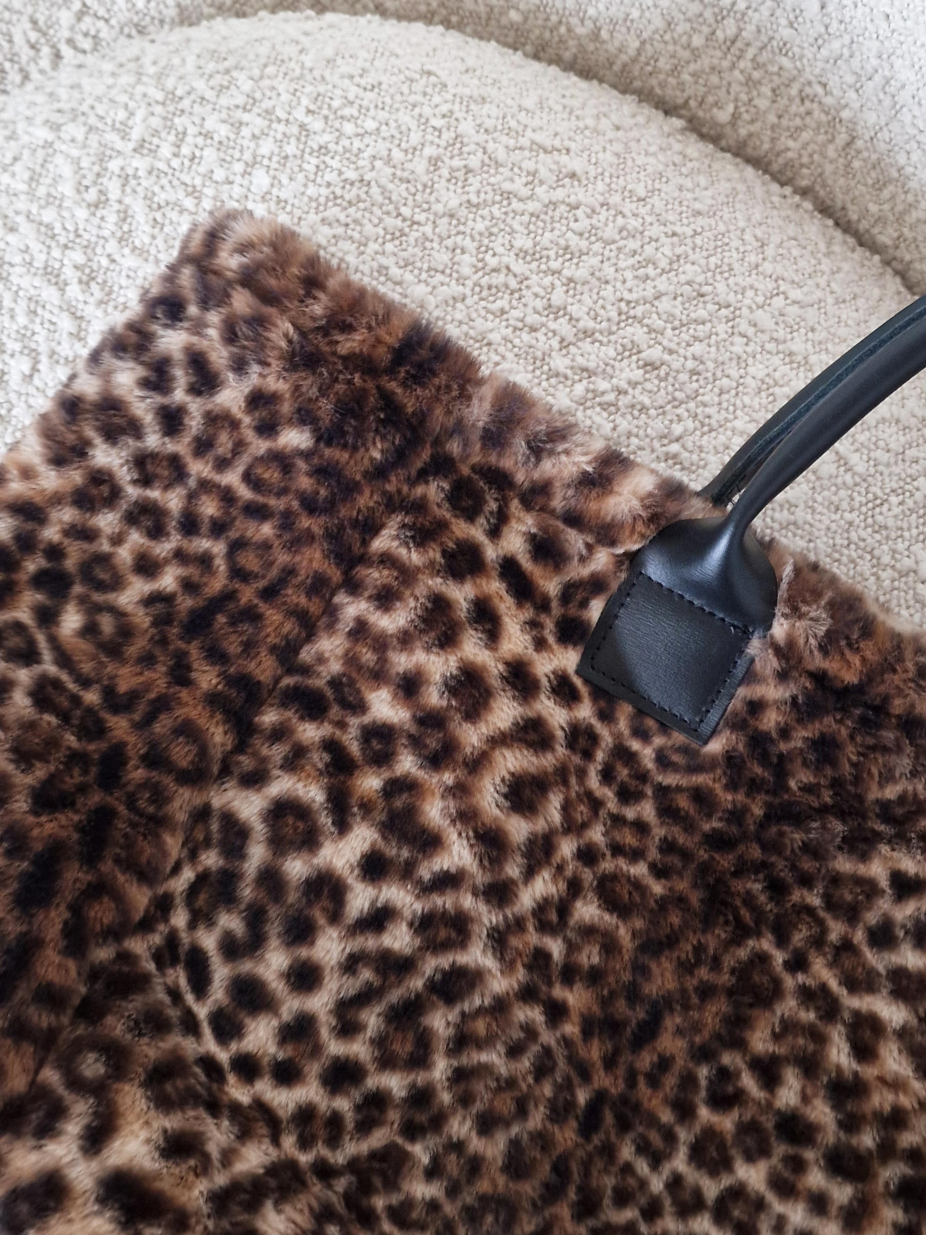 Kunstfell Tasche - LEOPARD - Braun Kunstfell Tasche - LEOPARD - Braun