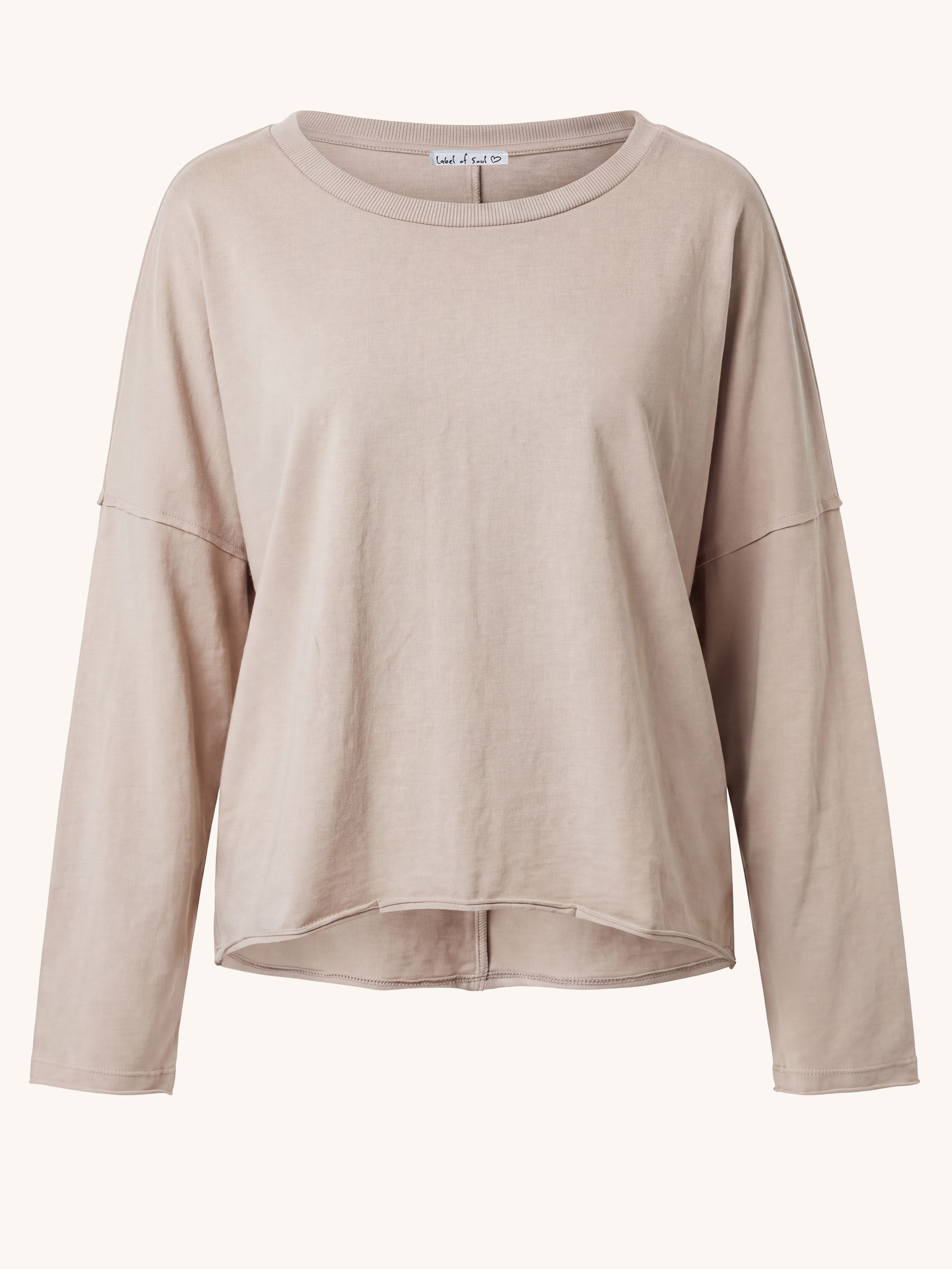 Basic Oversize Loungewear Shirt - Beige