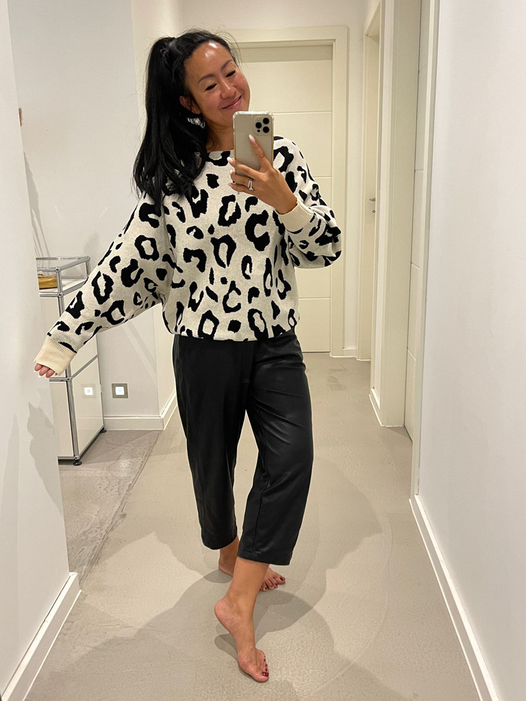 Pullover mit Fledermausärmeln - Leo Beige