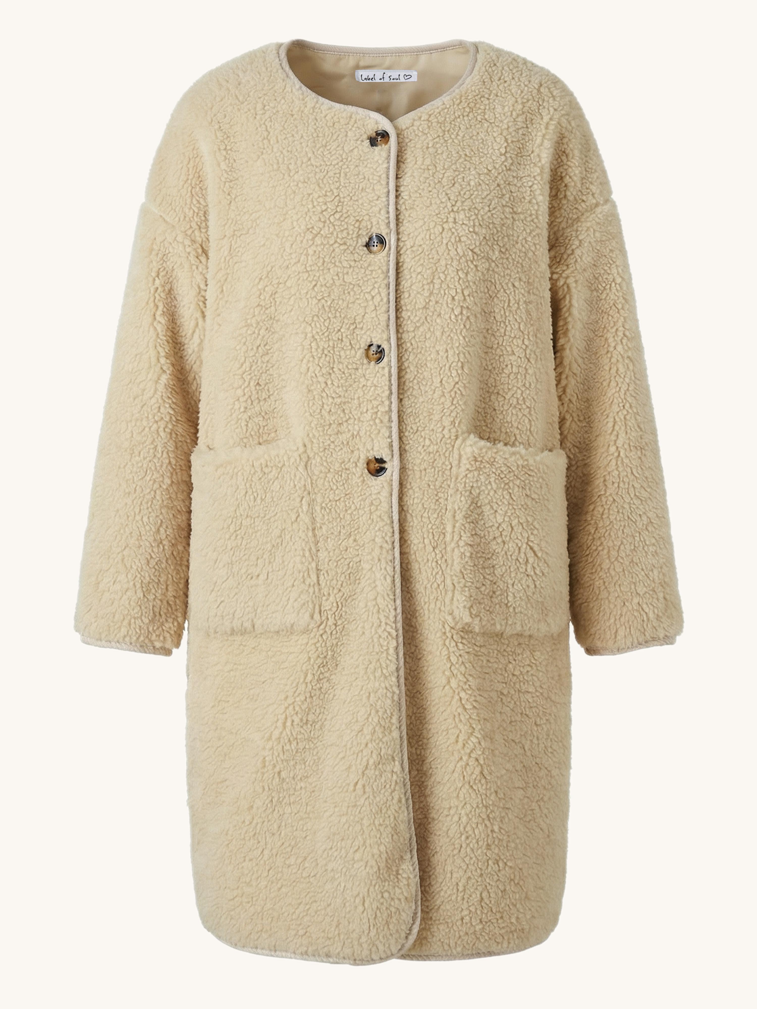 Teddylook Oversize Mantel - Oatmeal