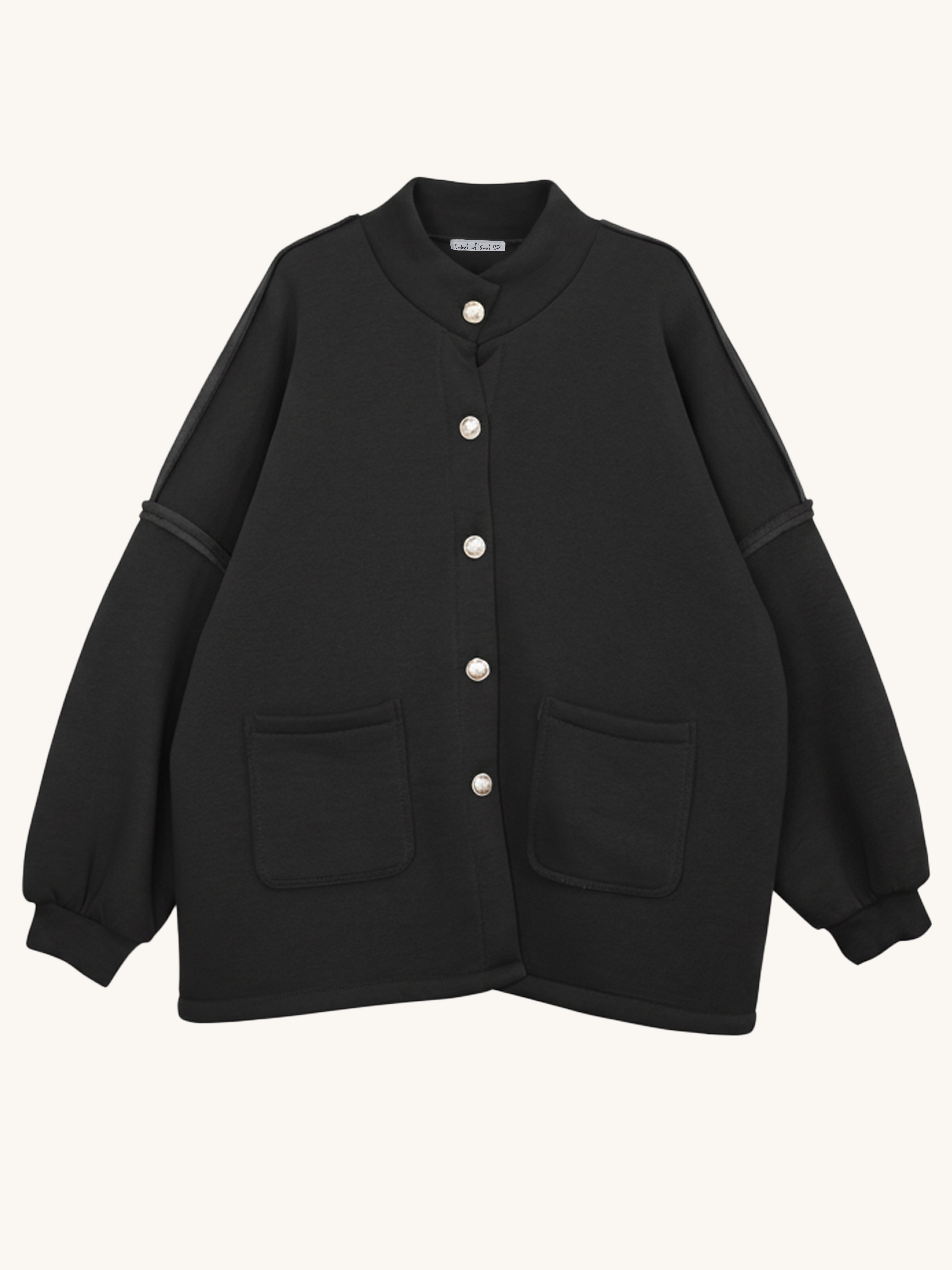 Oversize SOFT Cardigan Jacke - Schwarz Oversize SOFT Cardigan Jacke - Schwarz