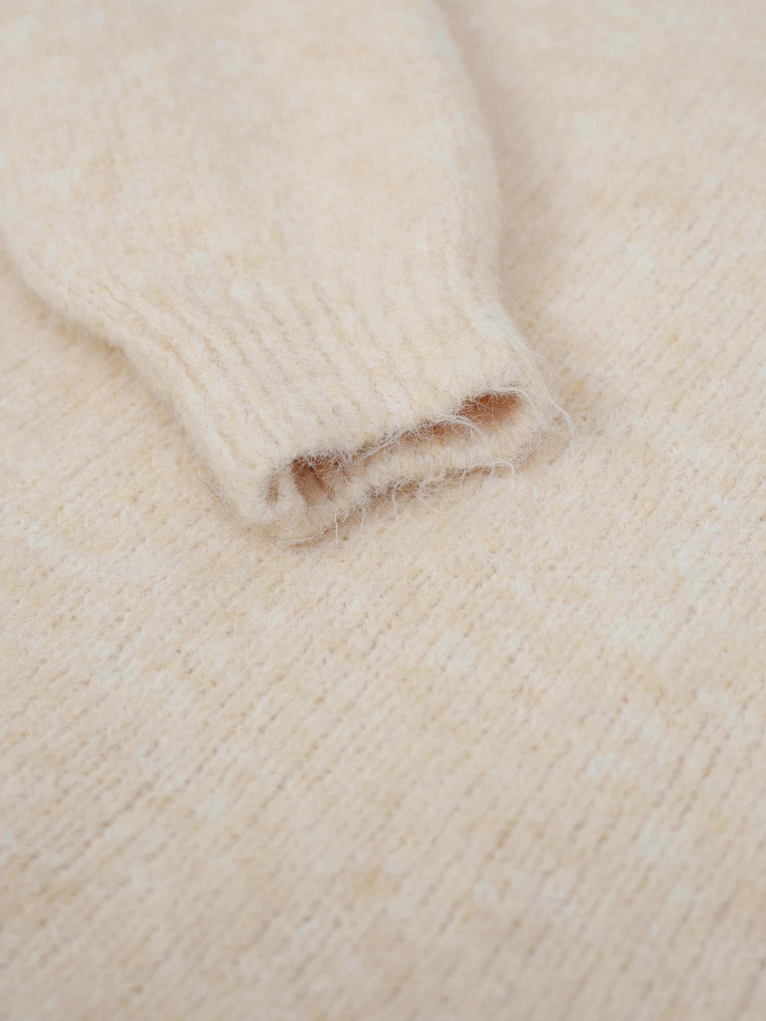 Rock mit Alpakawollanteil - Creme