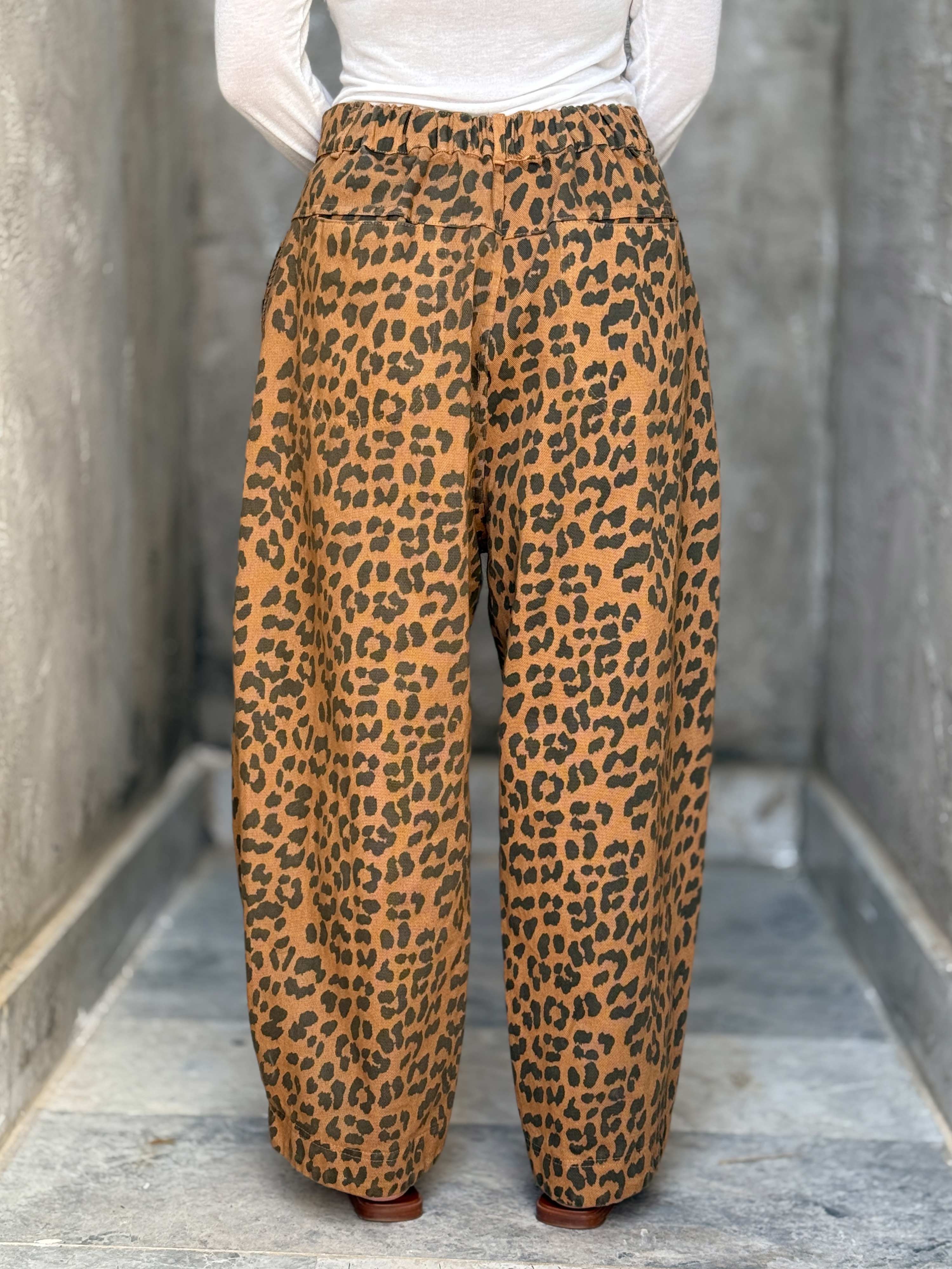 Balloon Jeans Hose - Leo Camel - L