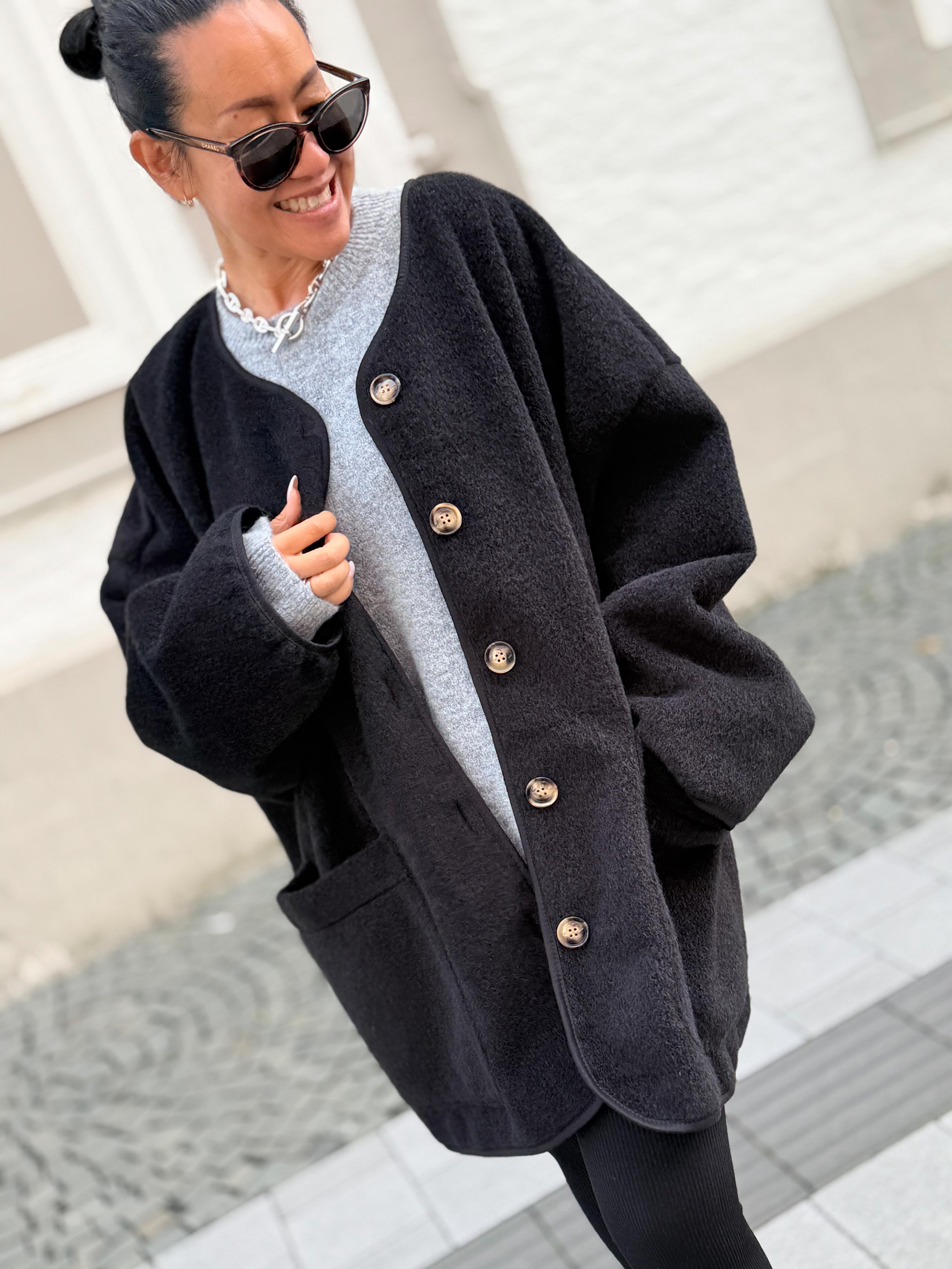 Oversize Jacke - SIGNATURE - Schwarz