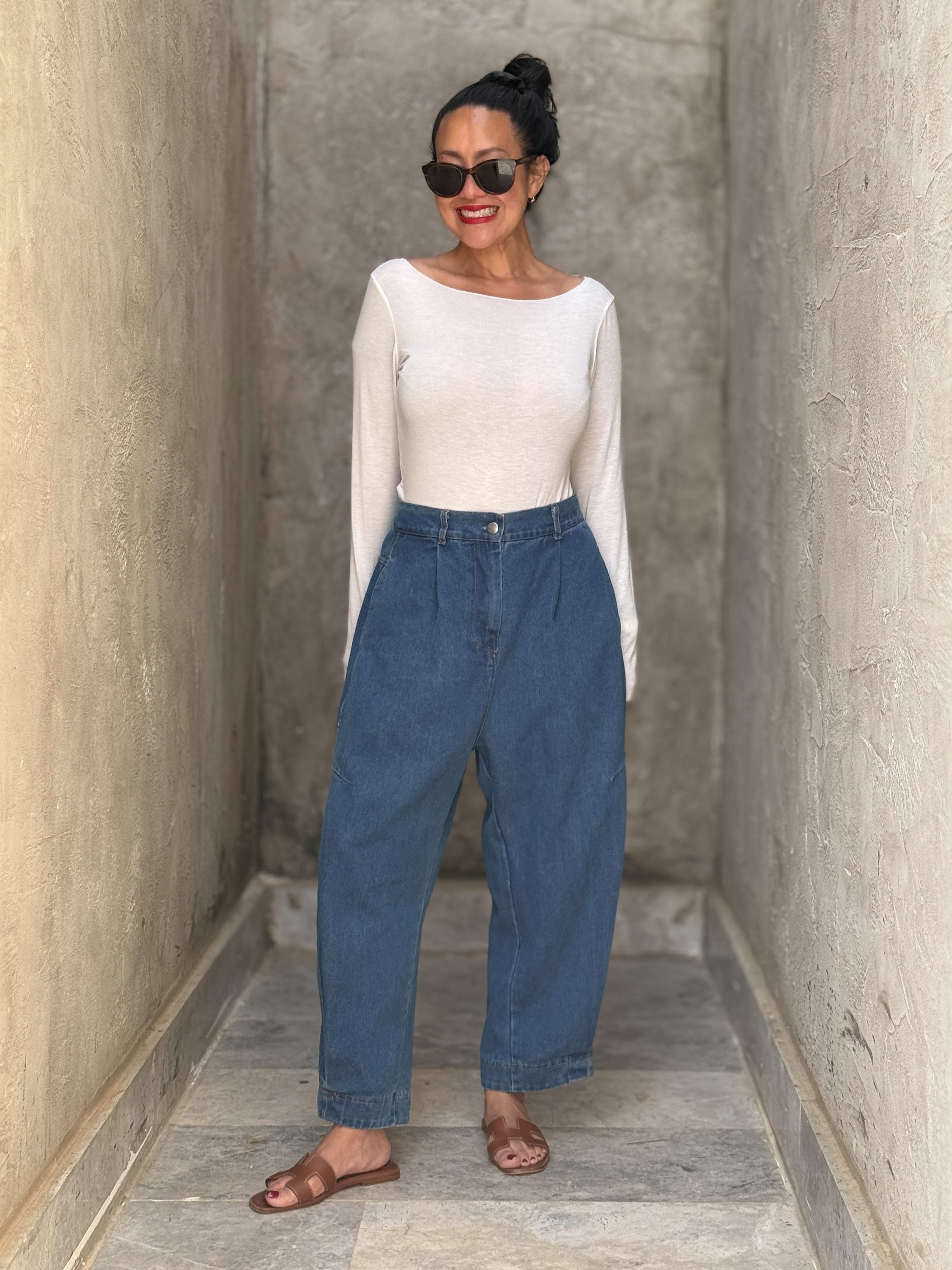 Balloon Jeans Hose - Denim Blue - S Balloon Jeans Hose - Denim Blue - S