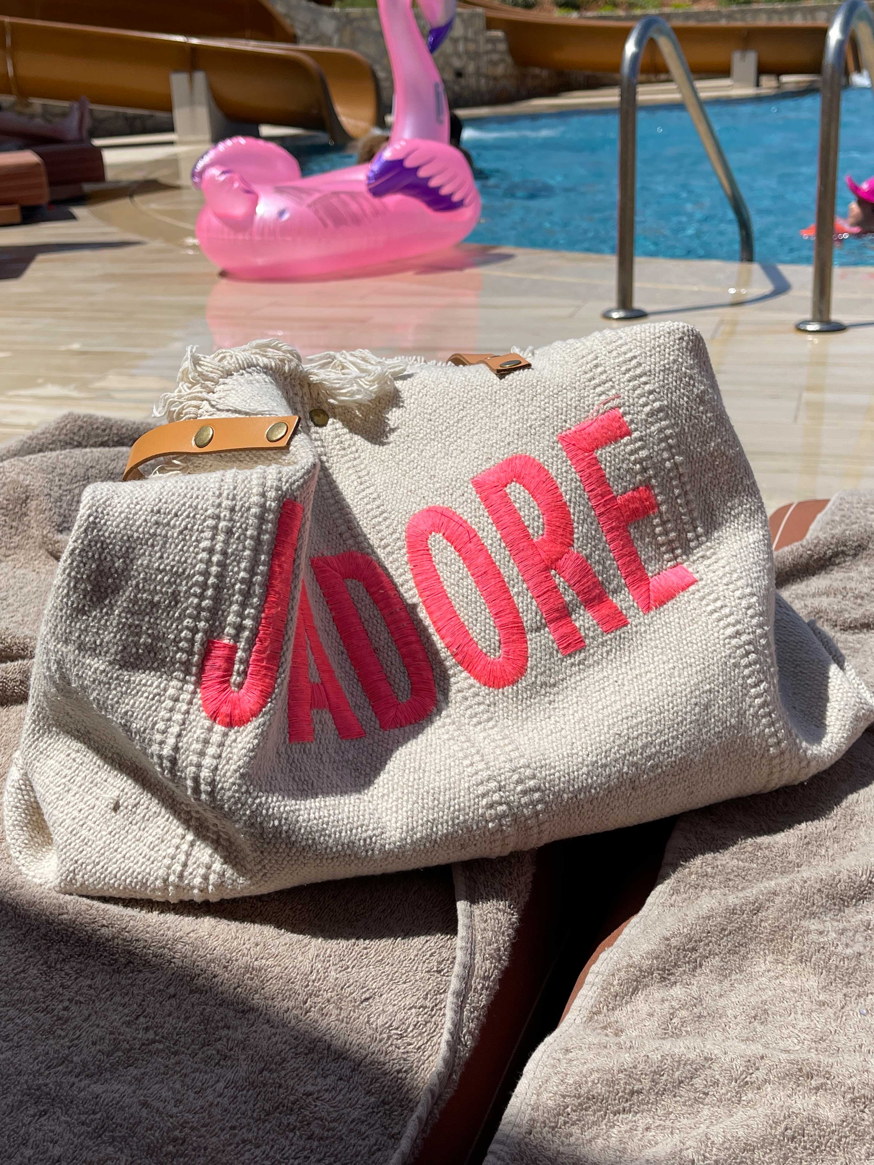 Beach Tasche - Adore - Beige/Pink