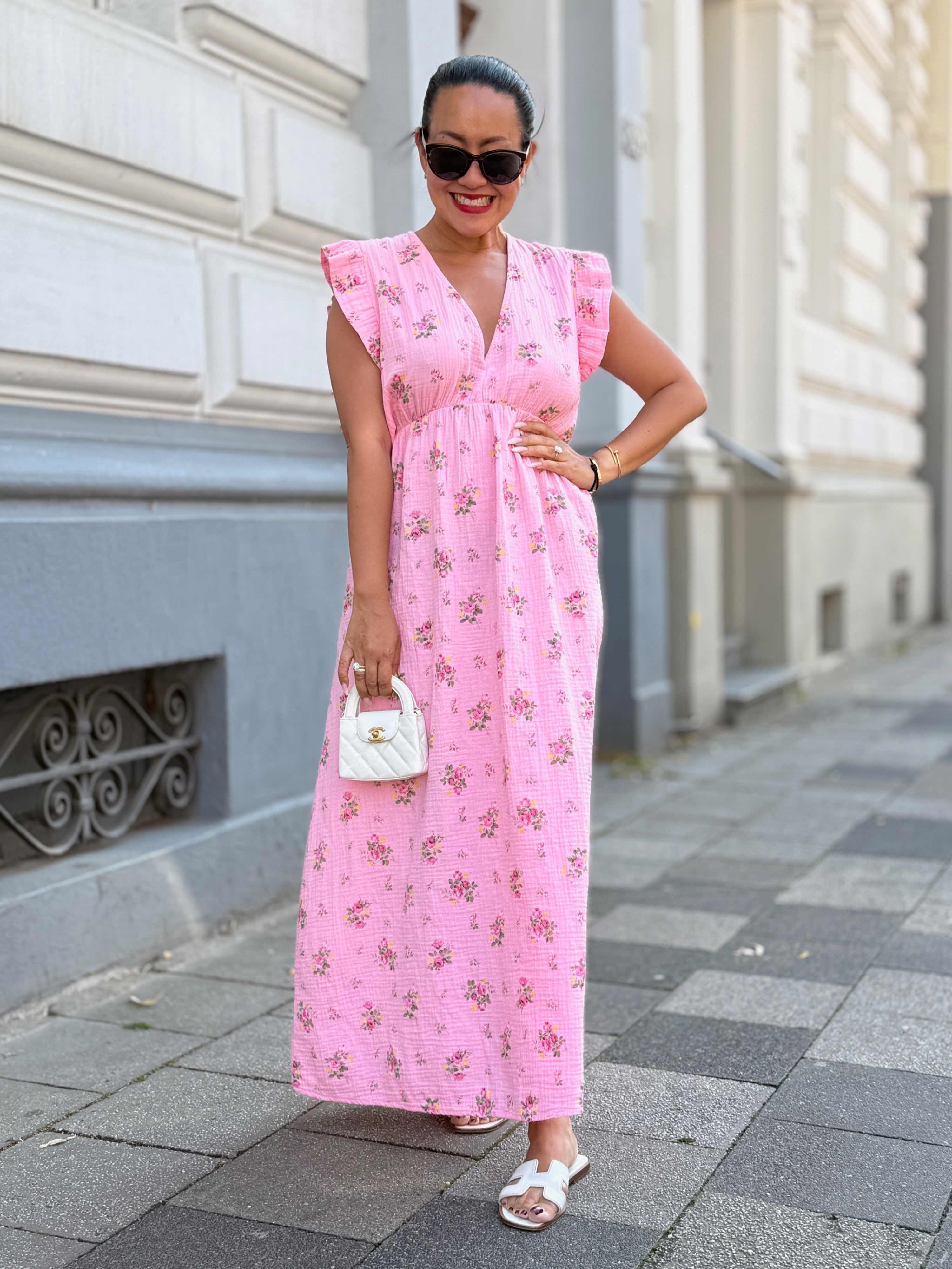 Musselin Kleid Soho - CURVY - Blossom