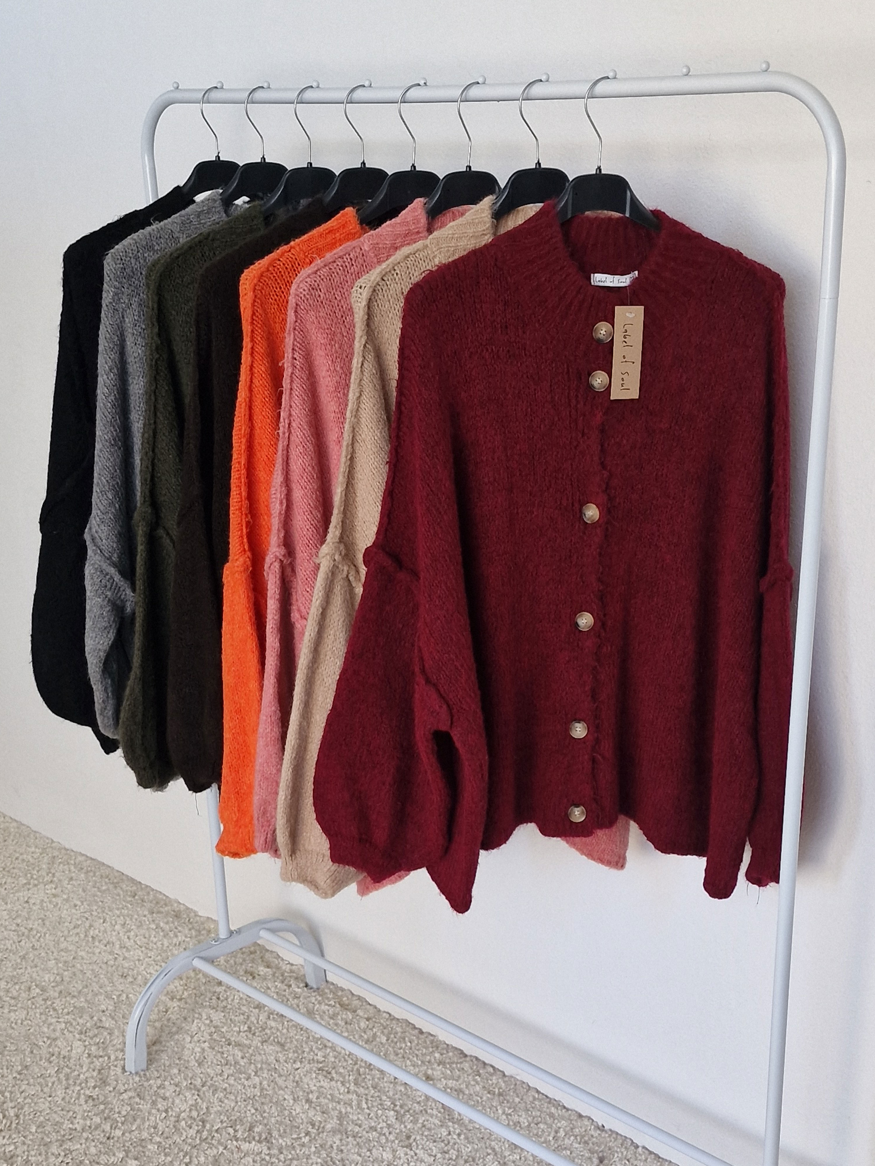 Oversize Cardigan - FLAUSCHI - Burgunder Oversize Cardigan - FLAUSCHI - Burgunder