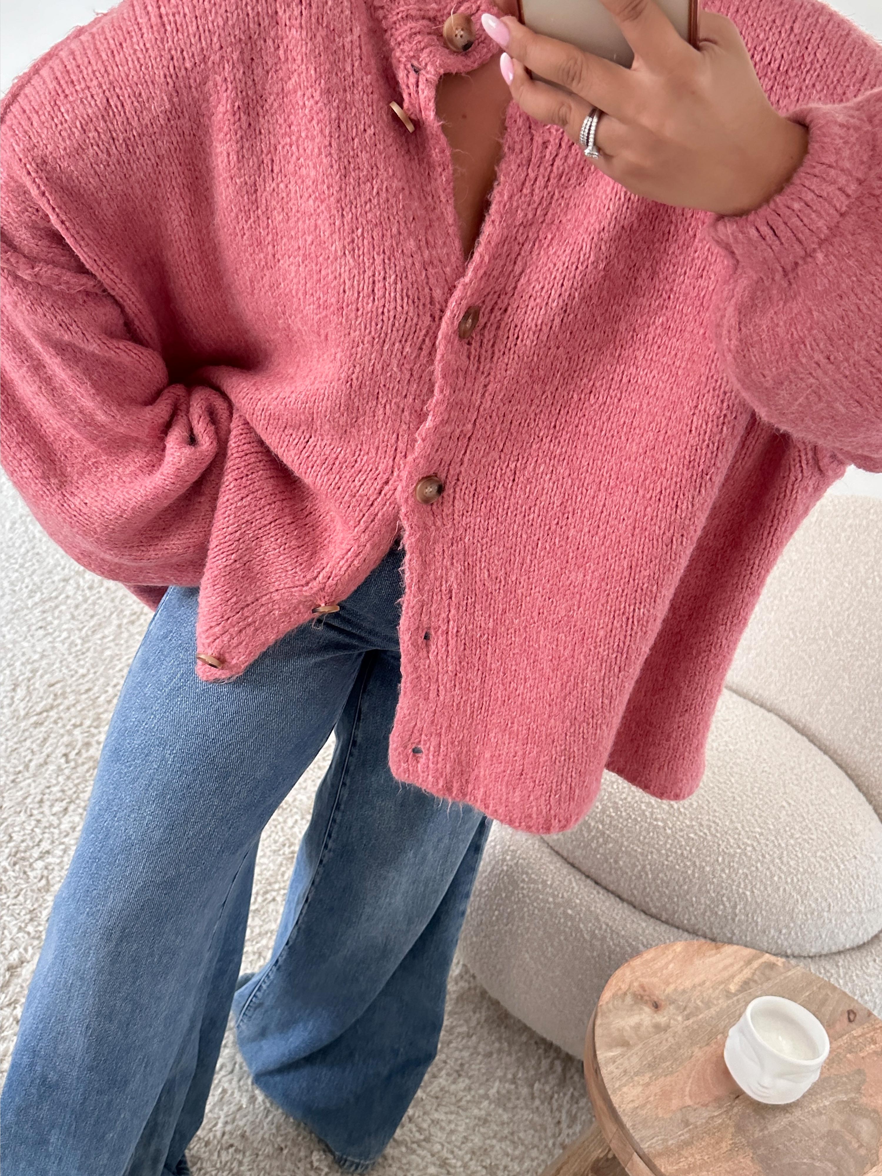 Oversize Cardigan - FLAUSCHI - Berry Oversize Cardigan - FLAUSCHI - Berry