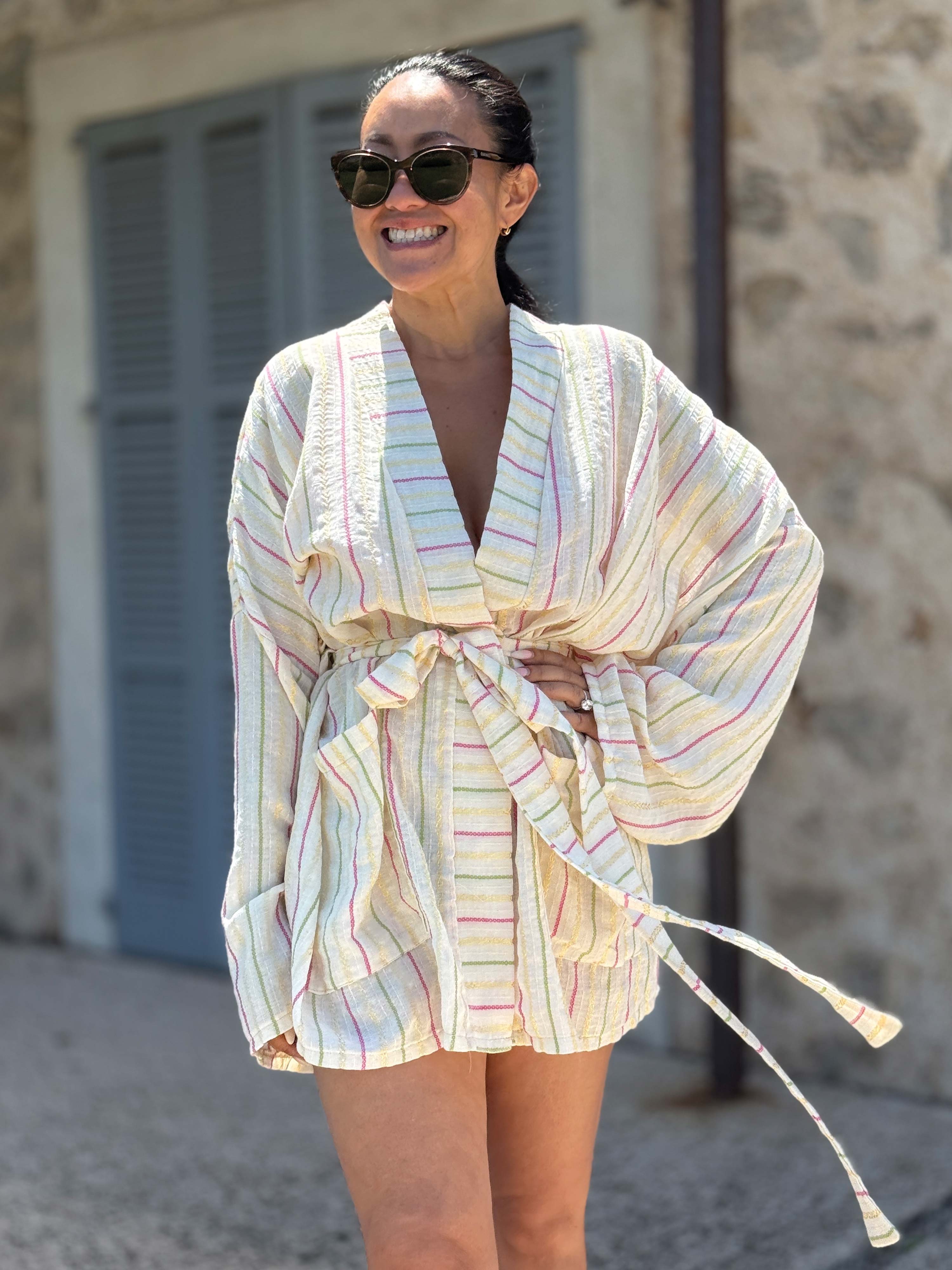 Wickel Kimono Jacke - Marrakesch - Bunt Wickel Kimono Jacke - Marrakesch - Bunt