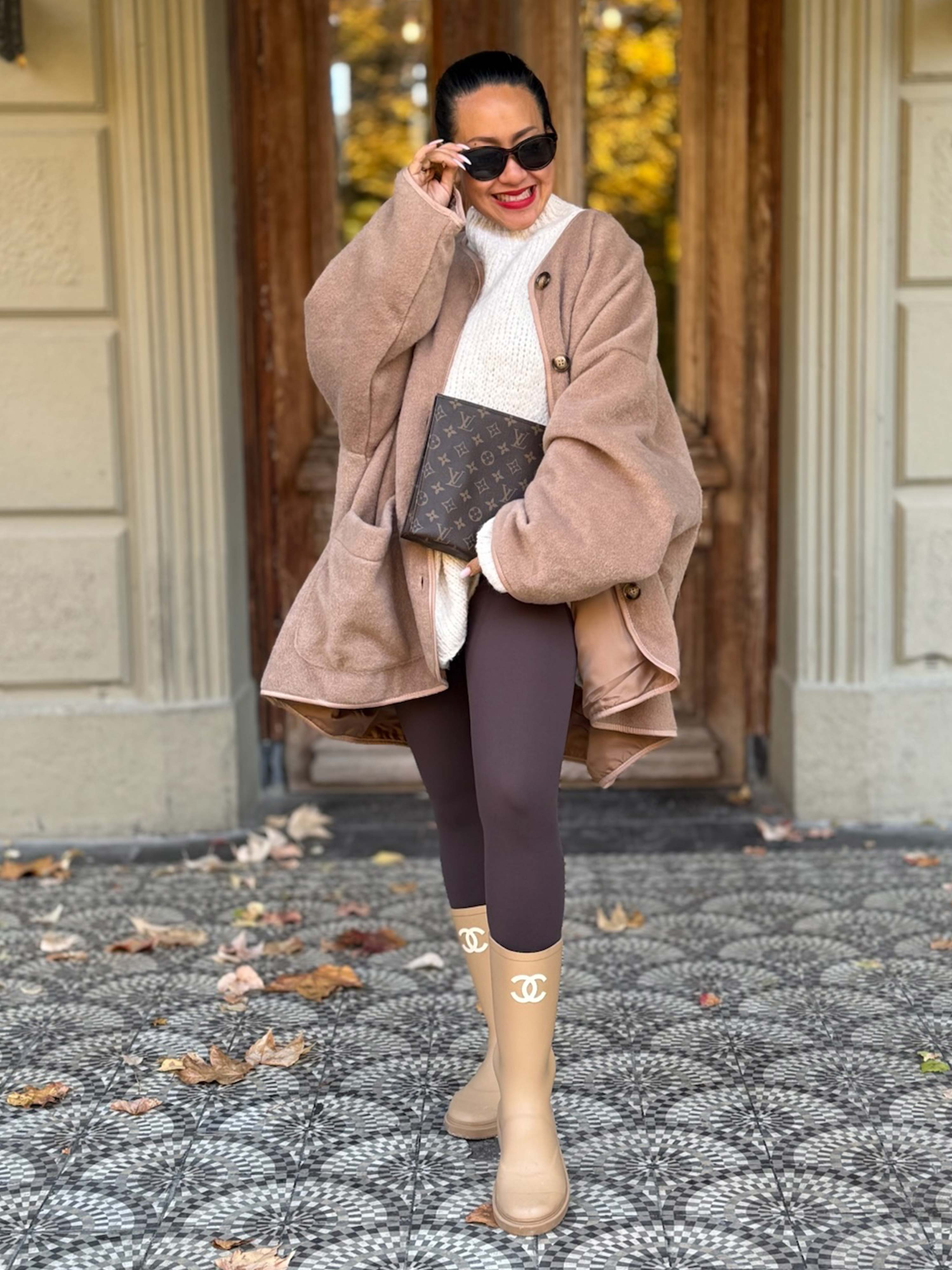 Oversize Jacke Button - SIGNATURE - Chestnut