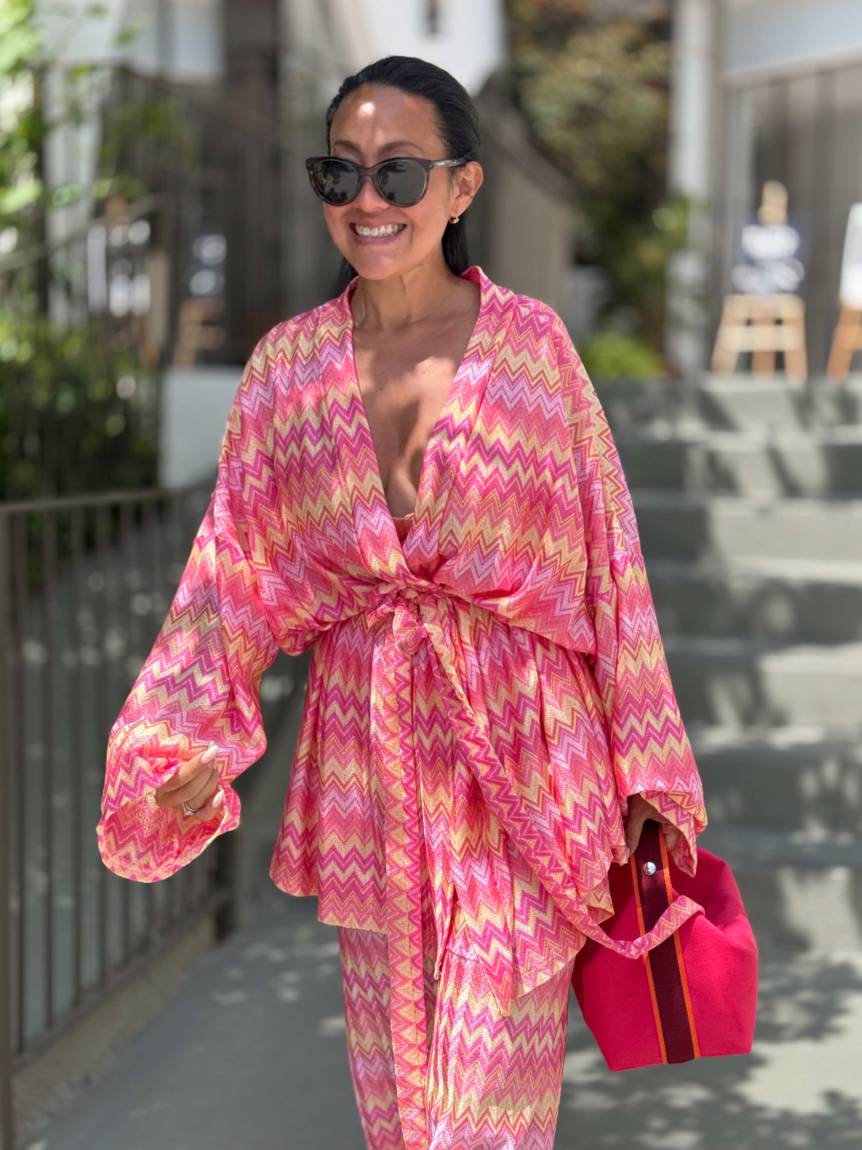 Wickel Kimono Jacke - IBIZA BREEZE - Tropical Paradise