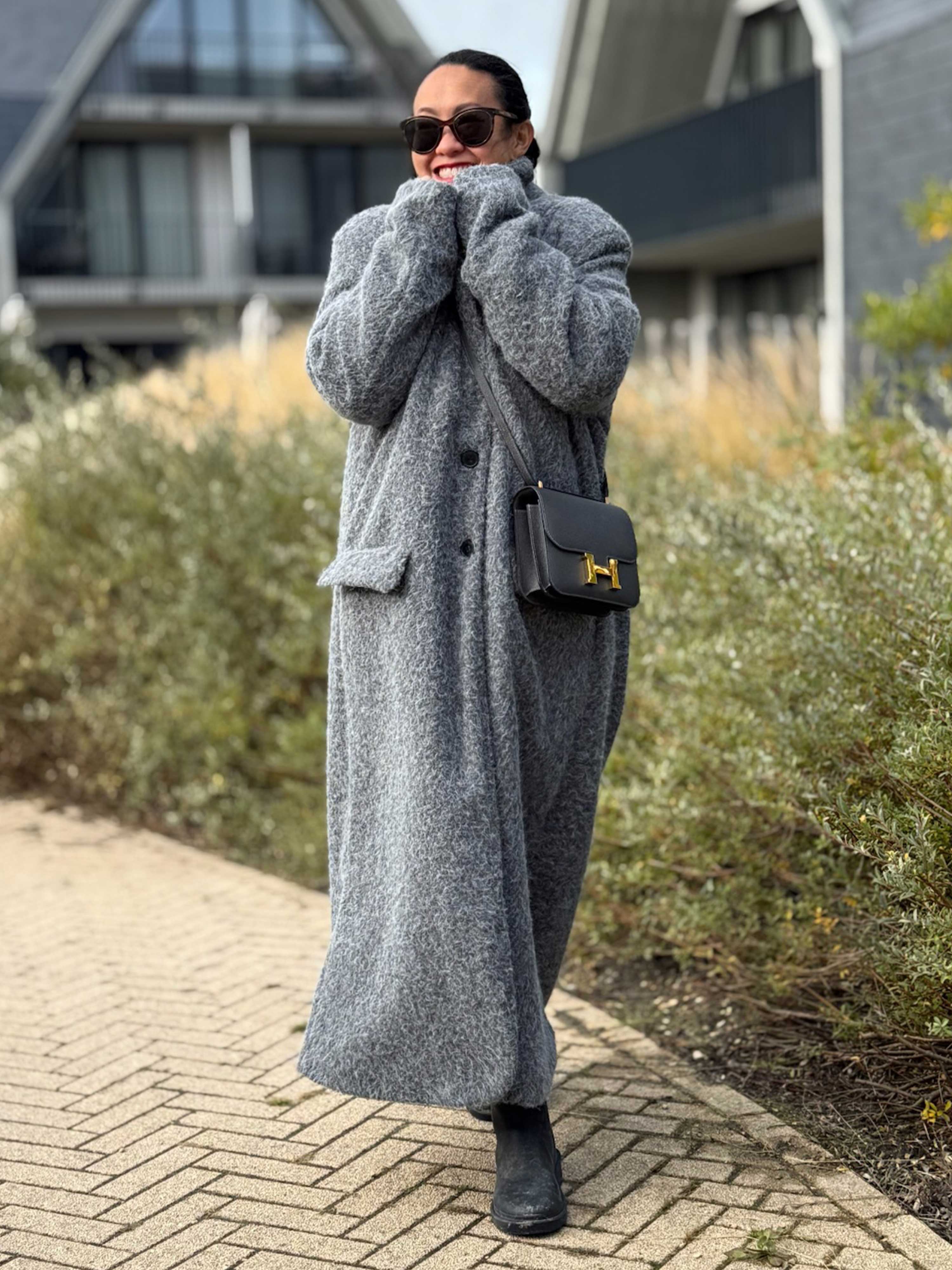 Oversize Blazer Mantel - HENRY - Grau