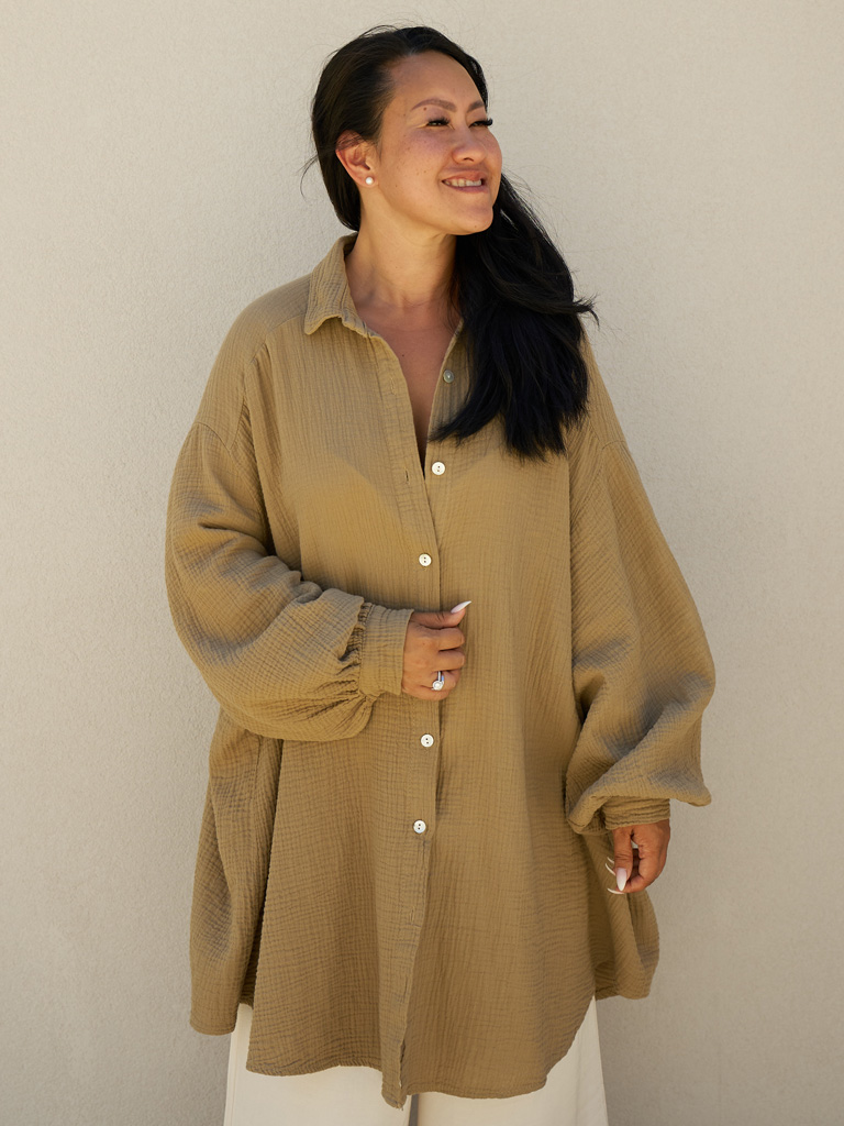 Musselin Long Oversize Bluse -  Must Have - Coloniale