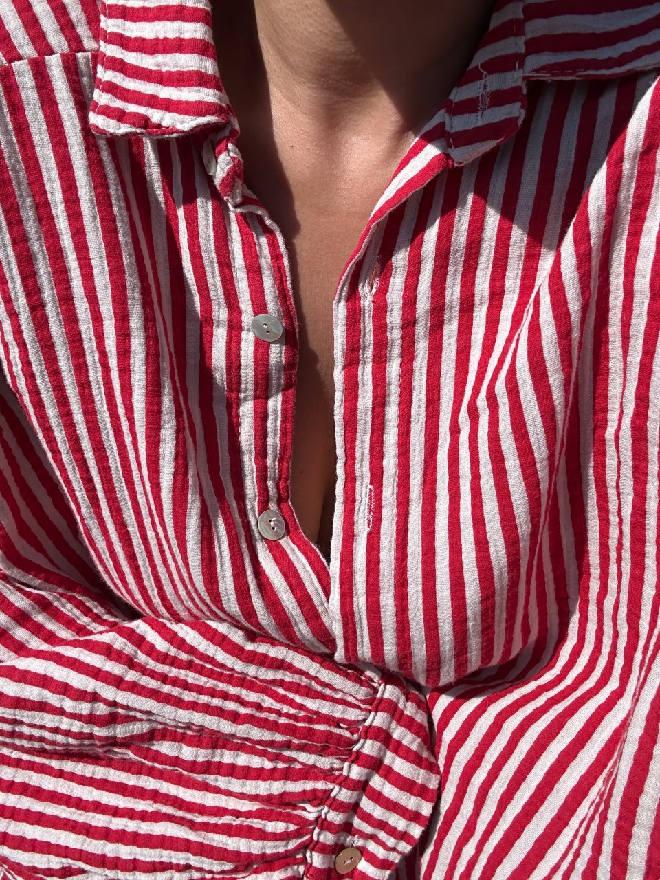 Musselin Bluse Saphie Oversize Lang main image 0